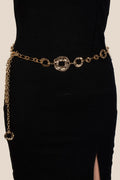Gold Hammered Chain Belt