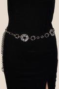 Silver Hammered Chain Belt