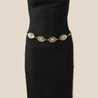 Gold Western Concho Chain Belt