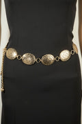 GOLD CROSS CHAIN BELT