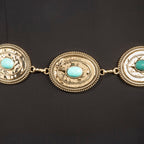 GOLD CONCHO CHAIN BELT