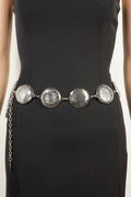 SILVER CIRCLE CHAIN BELT