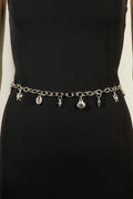 SILVER SHELLS CHAIN BELT