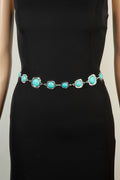 SILVER CIRCLE CHAIN BELT