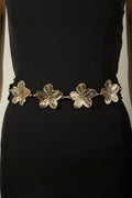 GOLD FLOWER CHAIN BELT