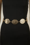 GOLD FLOWER CHAIN BELT