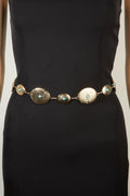 GOLD CONCHO CHAIN BELT