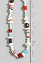 MULTI COLOR BEAD NECKLACE