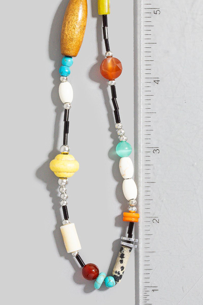 MULTI COLOR BEAD NECKLACE