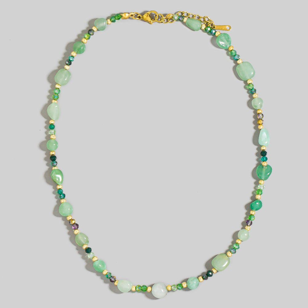 GREEN BEAD NECKLACE