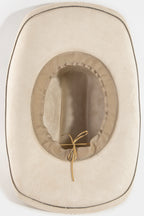 KHAKI COWBOY HAT WITH LONGHORN