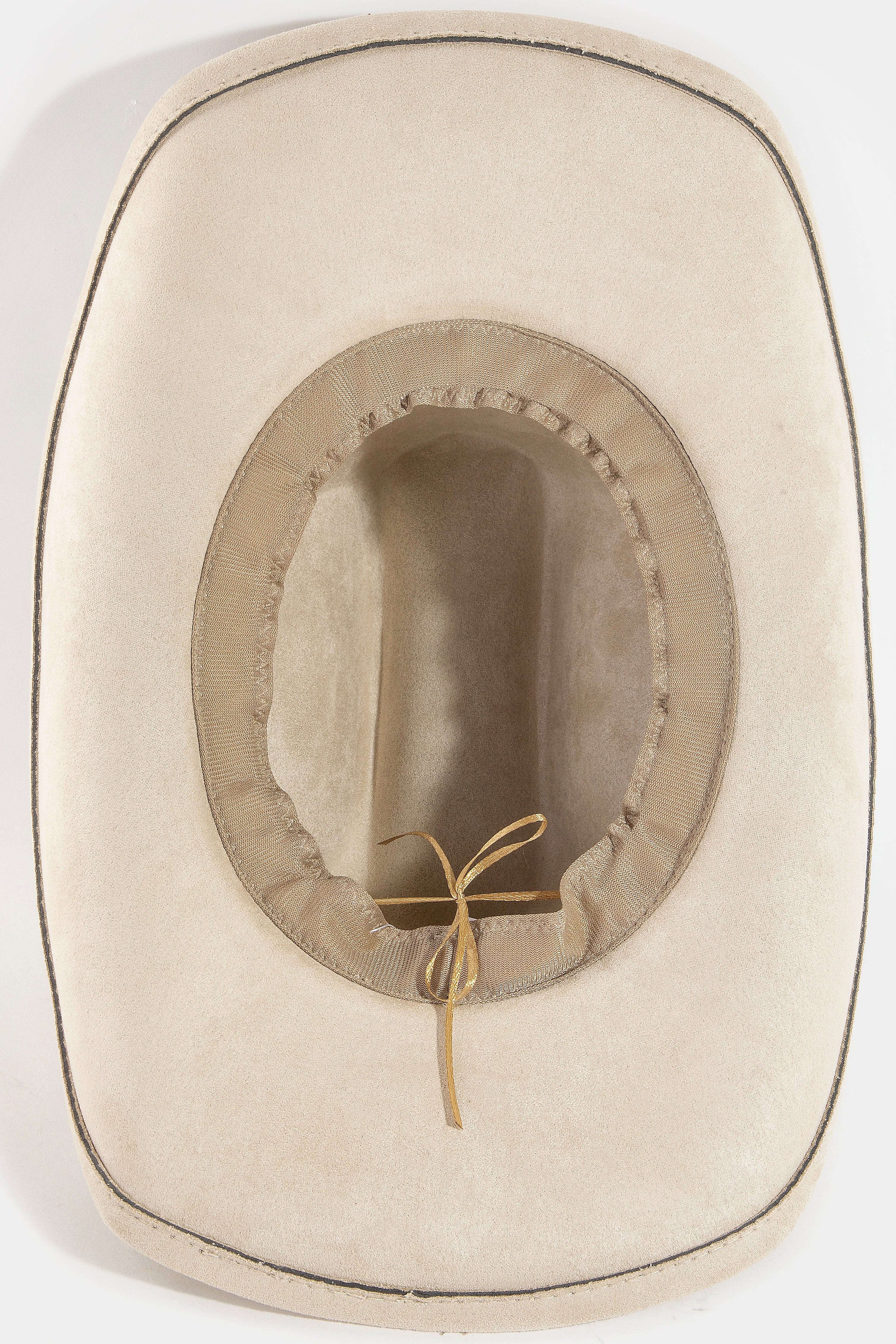 KHAKI COWBOY HAT WITH LONGHORN