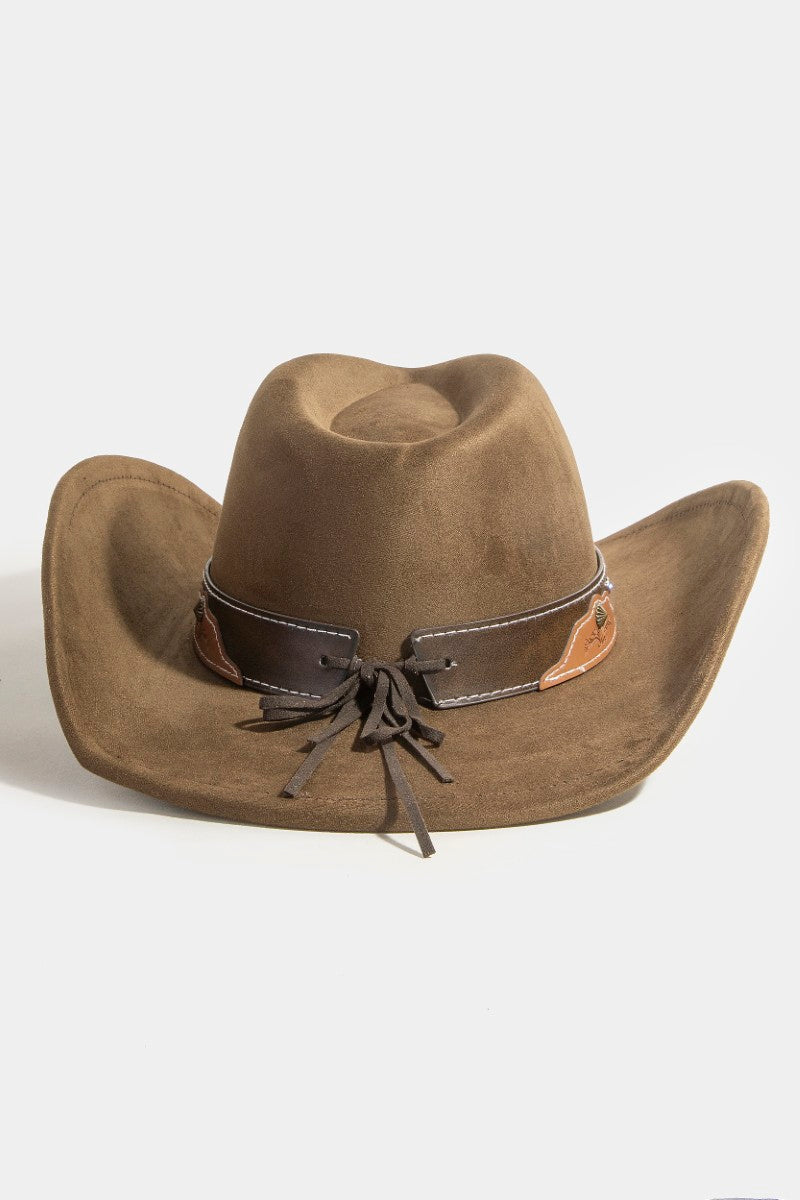 CHOCOLATE COWBOY HAT WITH LONGHORN