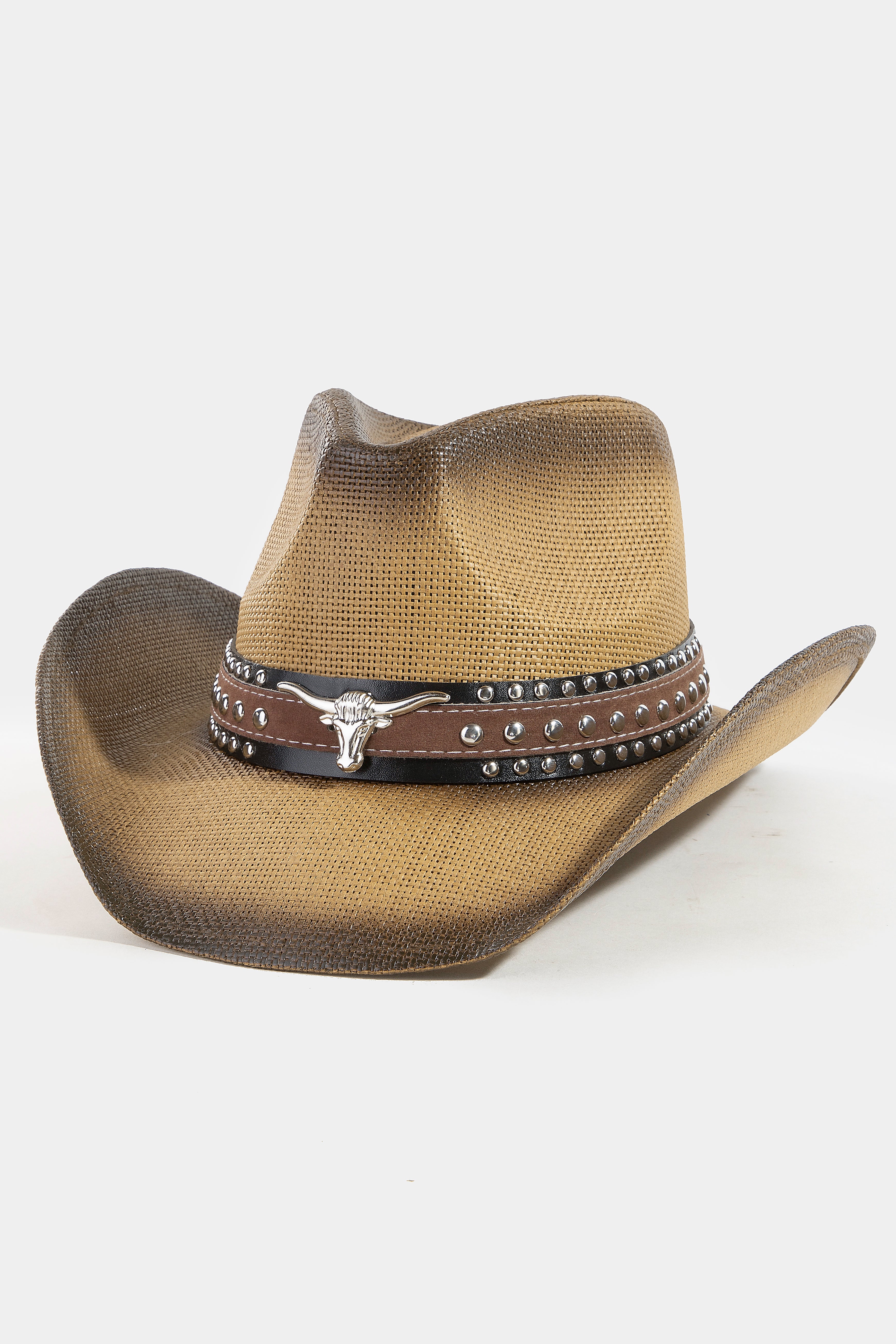 COWBOY HAT WITH LONGHORN DETAIL
