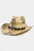 COWBOY HAT WITH TURQUOISE DETAIL
