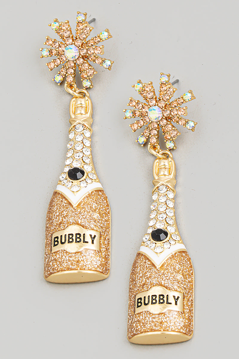 POPPING BOTTLES EARRINGS