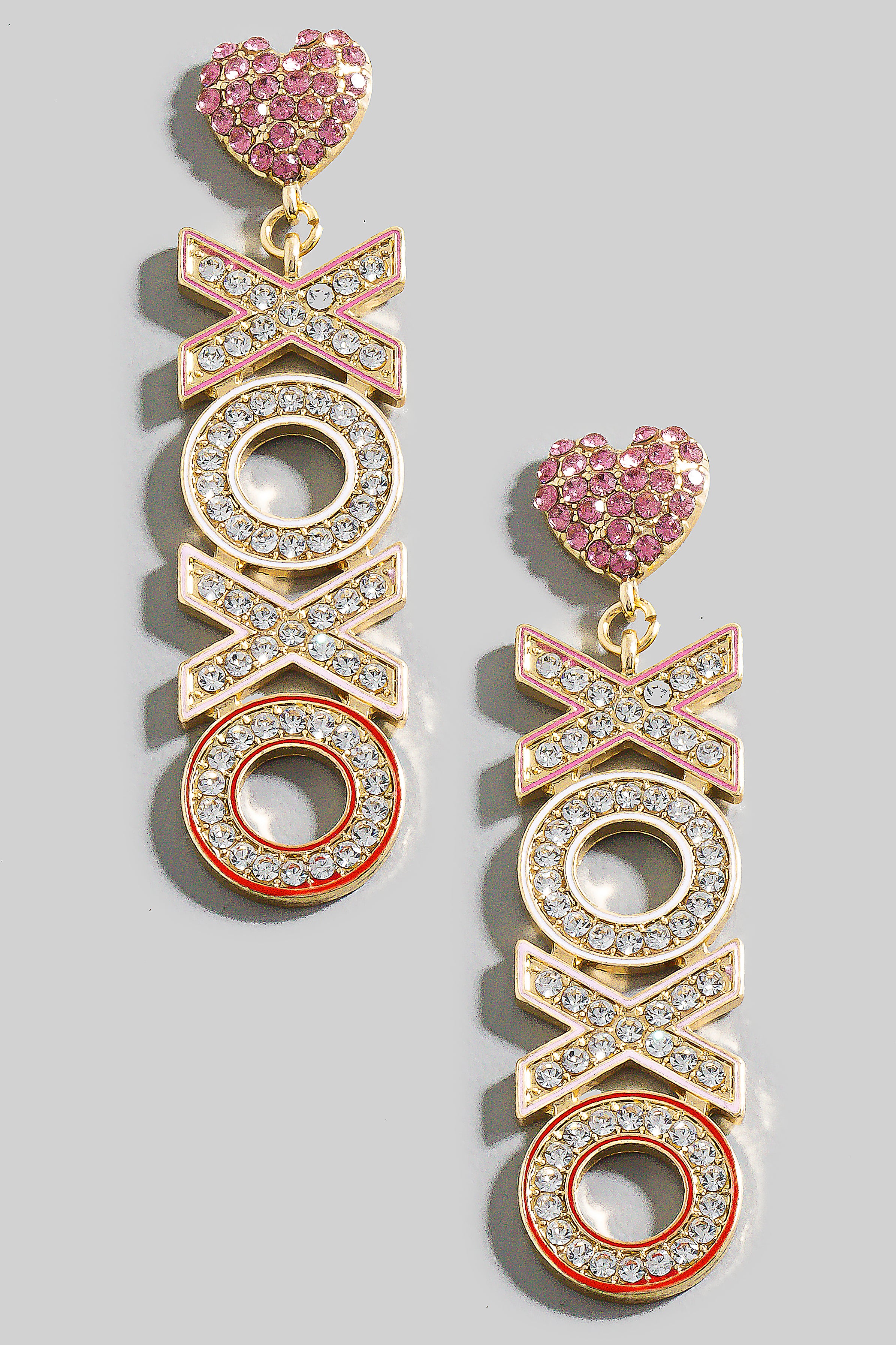 XOXO RHINESTONE EARRINGS