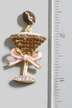 MARTINI RHINESTONE EARRINGS