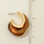 RESIN GOLD EARRINGS
