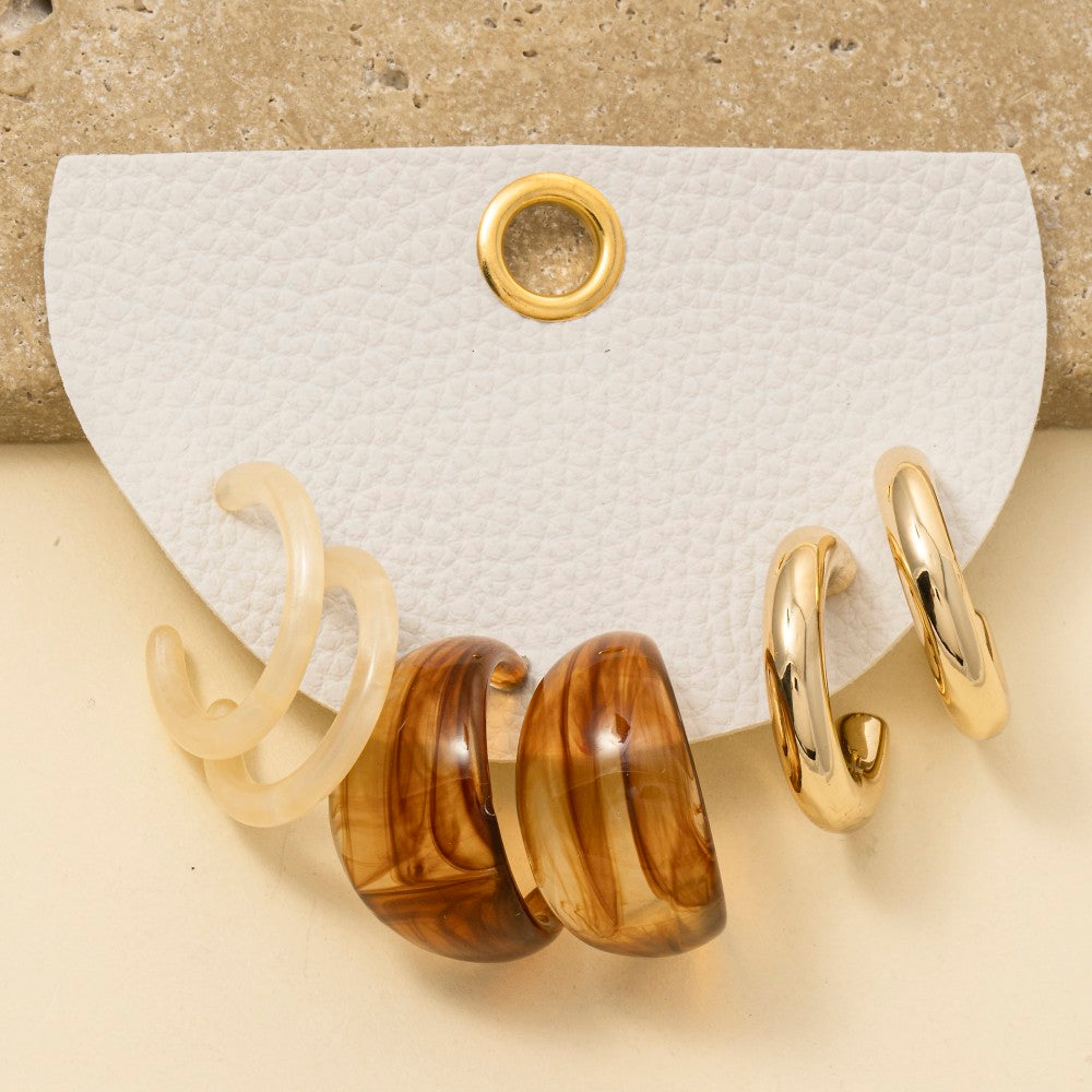 HOOPS EARRING SET