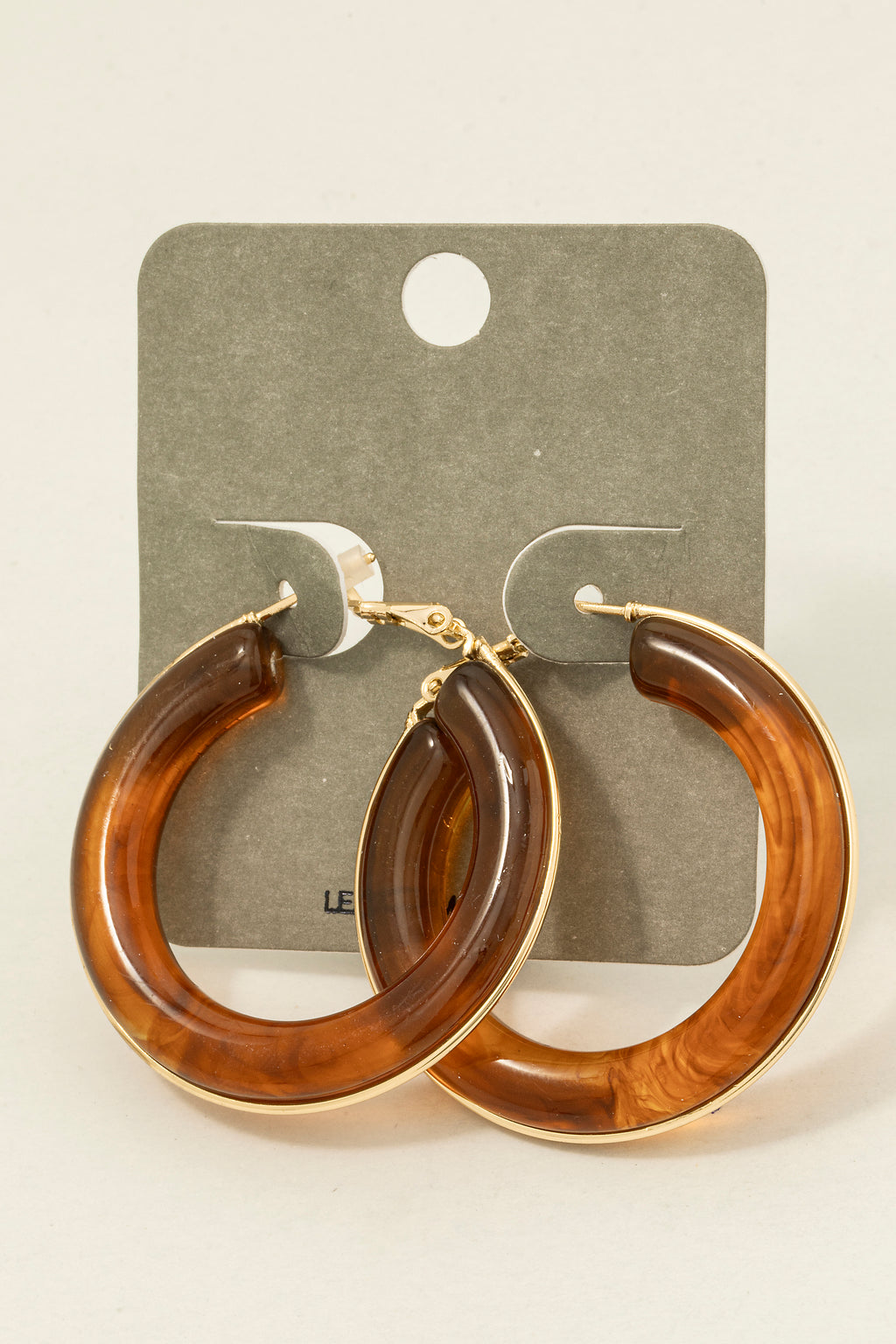ACRYLIC HOOP EARRINGS
