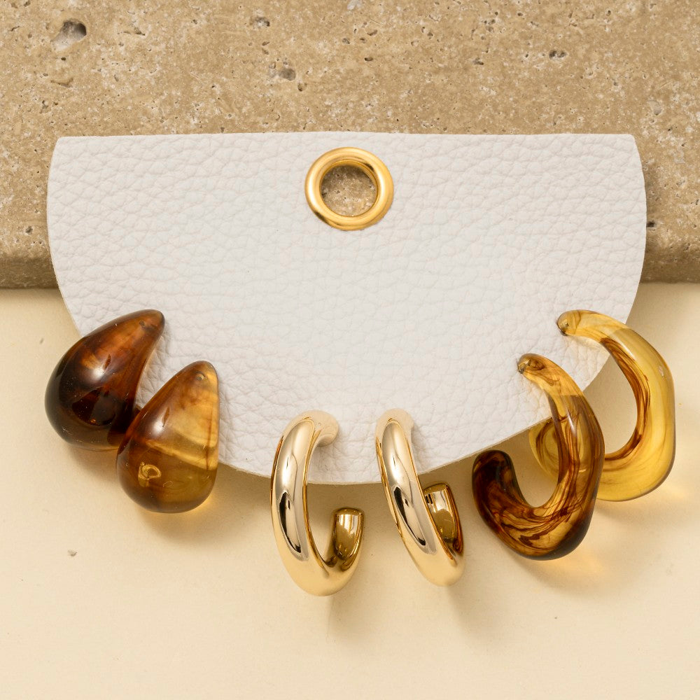 HOOPS EARRING SET