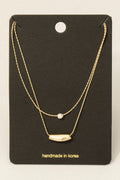 PEARL LAYERED GOLD NECKLACE