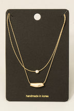PEARL LAYERED GOLD NECKLACE