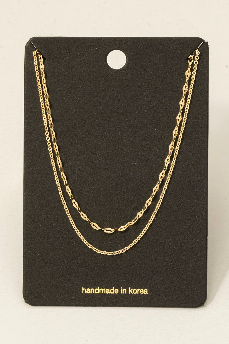 LAYERED GOLD NECKLACE