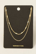 DOUBLE LAYER GOLD NECKLACE