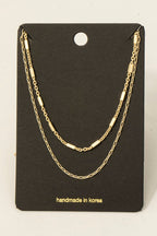 DOUBLE LAYER GOLD NECKLACE