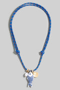 BLUE FISH ROPE NECKLACE