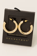 GOLD DIPPED HOOP EARRINGS
