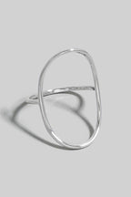 OPEN HALO SILVER RING