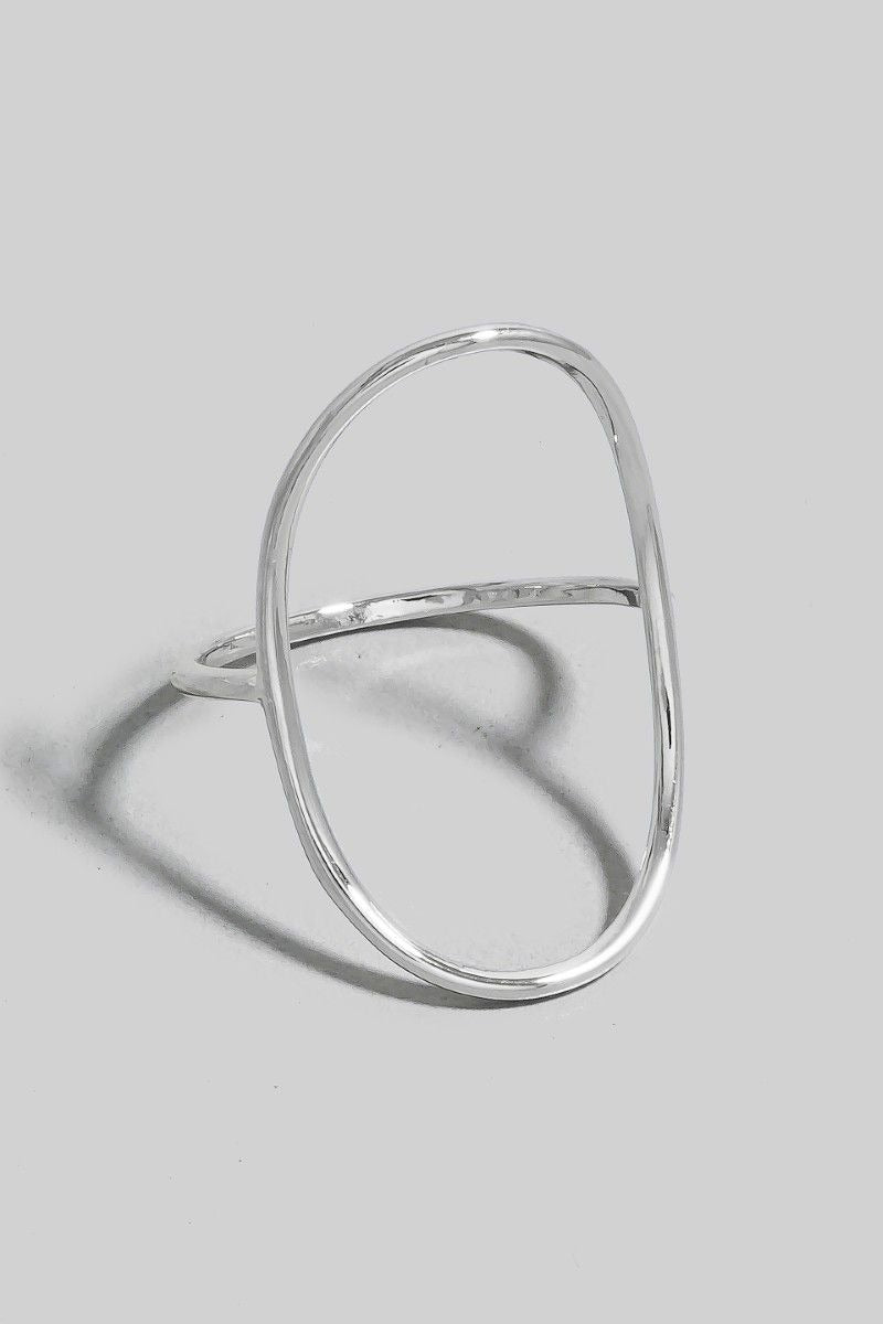 OPEN HALO SILVER RING
