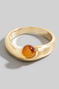 GOLD BROWN CIRCLE RING