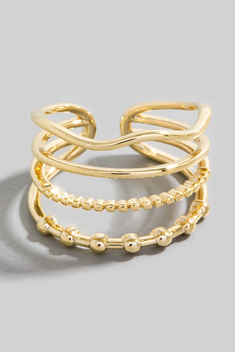 GOLD MULTI BAND RING