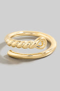 GOLD TWISTED BAND RING