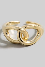 GOLD LOOP KNOT OPEN RING