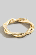 GOLD WOVEN BAND RING