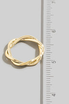 GOLD WOVEN BAND RING