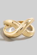 INFINITY SHAPED GOLD RING
