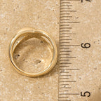 INFINITY SHAPED GOLD RING