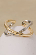 GOLD AND SILVER INFINITY RING