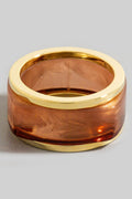SQUARE LAYERED BAND RINGS SET