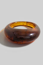 BROWN DOME BAND RING