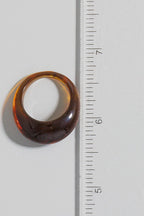 BROWN DOME BAND RING