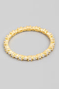 GOLD MINI RHINESTONE ALL AROUND RING