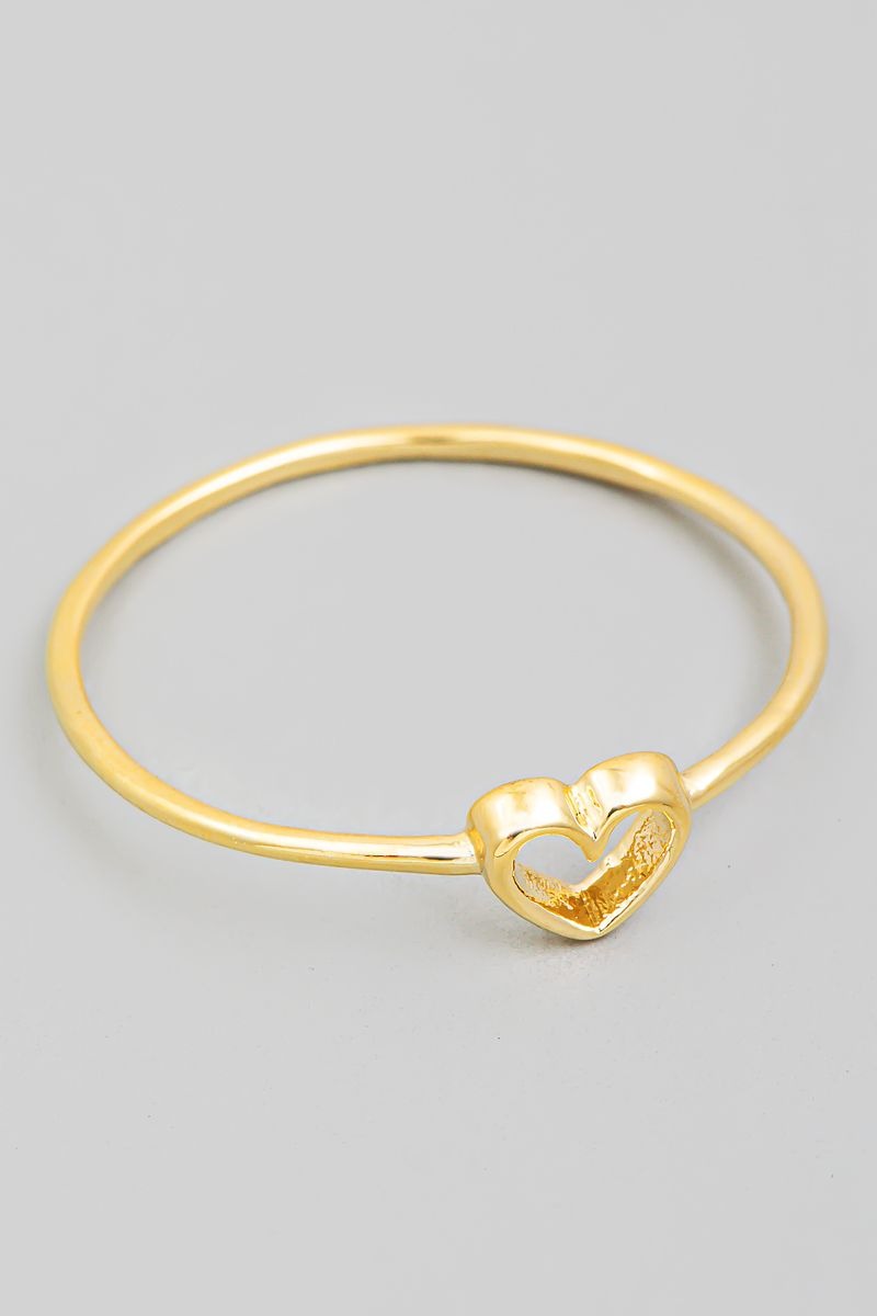 GOLD HEART SHAPE RING