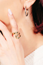 GOLD TWIST WRAP RING